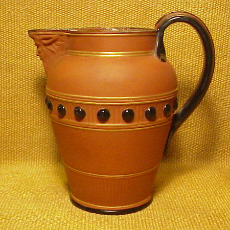 Enameled Terra Cotta Ale Jug Watcombe Pottery